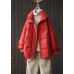 Women Red thick Duck Down Puffer Jacket Winter