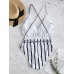 Plunge V Neck Swimwear Cross Criss Backless String One  Pieces